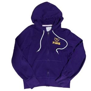 Womens Victoria secret pink Minnesota Vikings vintage zip up hoodie
